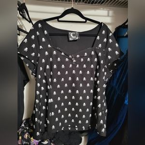 Killstar Bad 2 the Bone Top - 4X